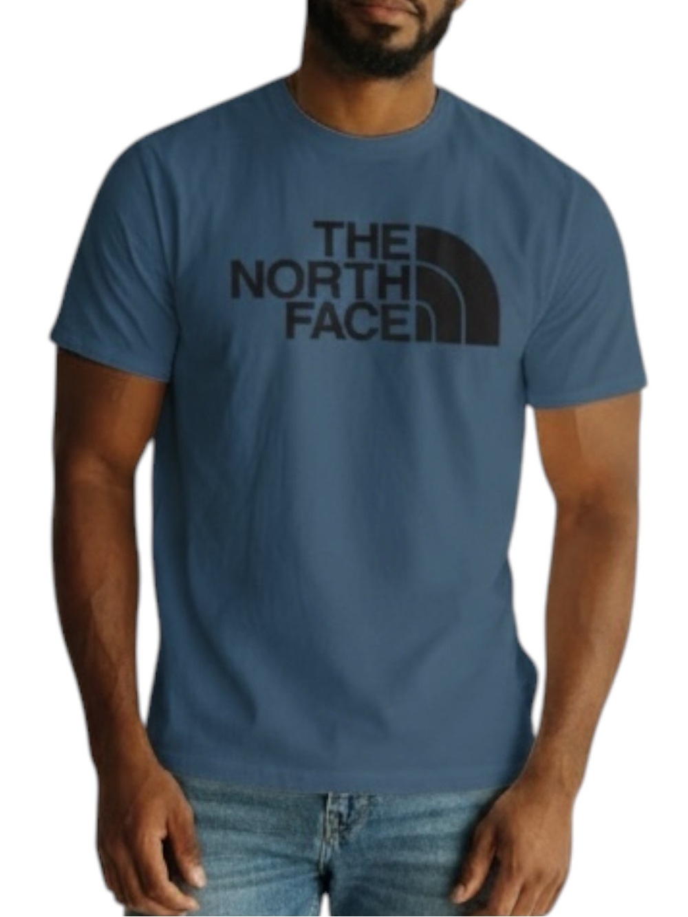 THE NORTH FACE Big Logo 100% Cotton T-shirt in Blue Size Medium — SUPER COMFY!!!